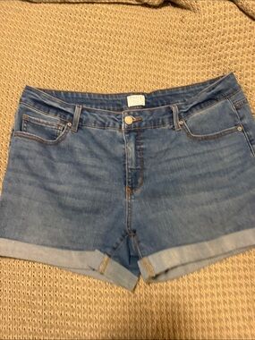 Classic Blue Denim Women's Shorts